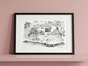 custom architectural drawing_closing gifts for realtors