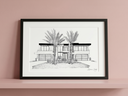 custom architectural drawing_closing gifts for realtors